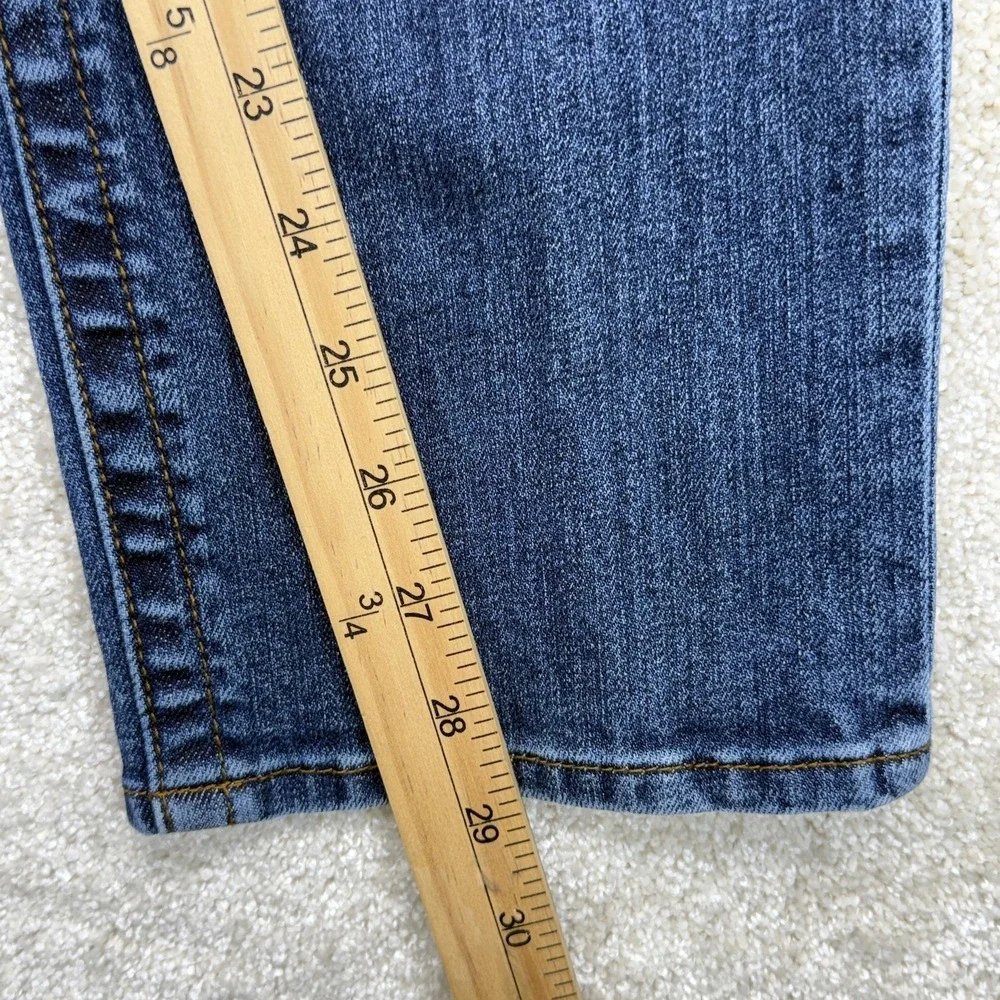 KUT From The Kloth Straight Leg Jeans Womens 10S Blue‎ Mid Rise Stretch Denim